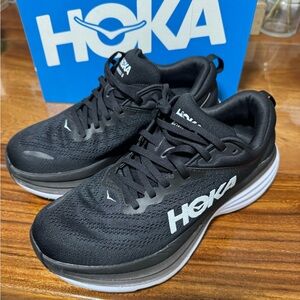 HOKA Women’s Black Running Shoes size 9B